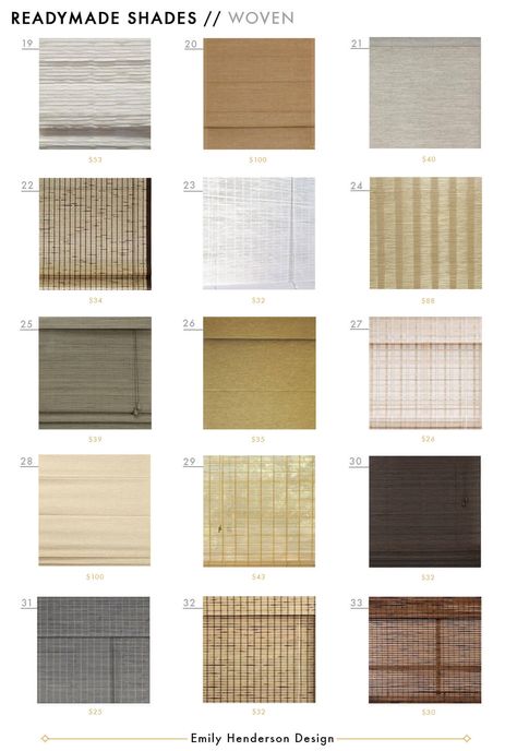 Ready-made Roman, Woven and Roller Shade Roundup - Emily Henderson Kitchen Window Shades, Bedroom Window Dressing, Window Coverings Bedroom, Blind Ideas, Emily Henderson Design, Shades Window, Solar Shades, Bamboo Shades, Bedroom Window