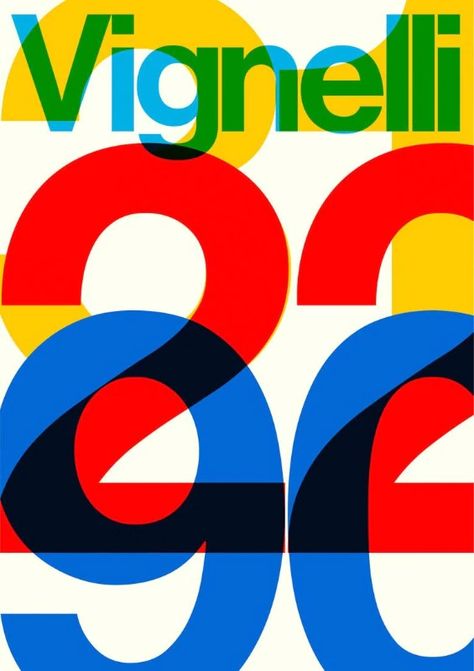 250 online posters to celebrate the 90th anniversary of Massimo Vignelli - Domus Massimo Vignelli Design Graphics, Massimo Vignelli Poster, Fun Typography Poster, Post Modernism Graphic Design, Celebration Typography, Anniversary Poster Design, Italian Graphic Design, Vignelli Design, Anniversary Poster