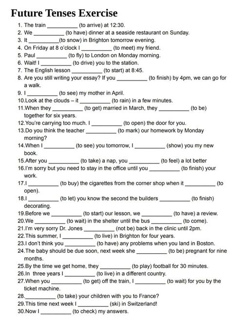 Future Tenses English Grammar Worksheets, Advanced Grammar Worksheet, Advanced English Grammar, English Grammar Test, English Grammar Tenses, English Grammar Exercises, English Learning Books, Future Tense, Grammar Exercises