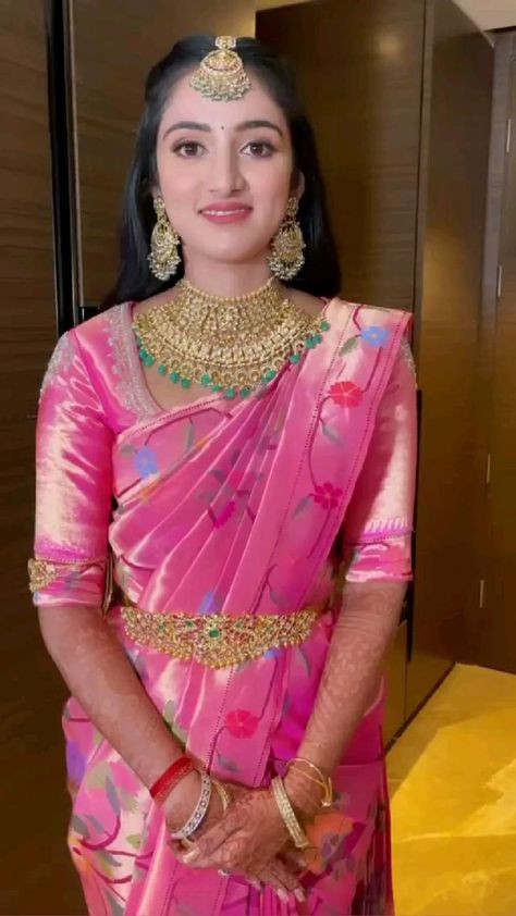 allover brocade pure zari Paithani. in 2022 | Wedding saree blouse designs, Elegant blouse designs, Wedding outfits for women Paithani Saree Blouse Pattern, Blouse Designs Wedding, Paithani Blouse, New Fashion Saree, Paithani Silk Saree, Wedding Outfits For Women, Saree Blouse Styles, Bridal Sarees South Indian, Wedding Saree Blouse