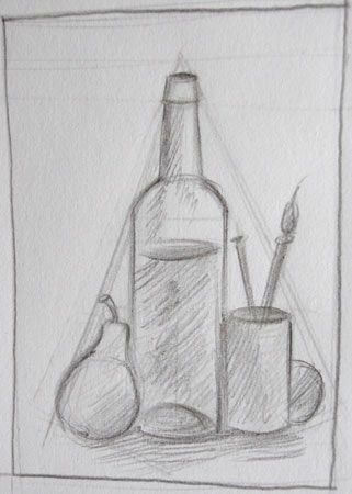 Still Life Pencil Shading, Easy Still Life Drawing, Still Life Sketch, Basic Sketching, Composition Drawing, Shadow Drawing, Nature Art Drawings, Art Basics, Object Drawing