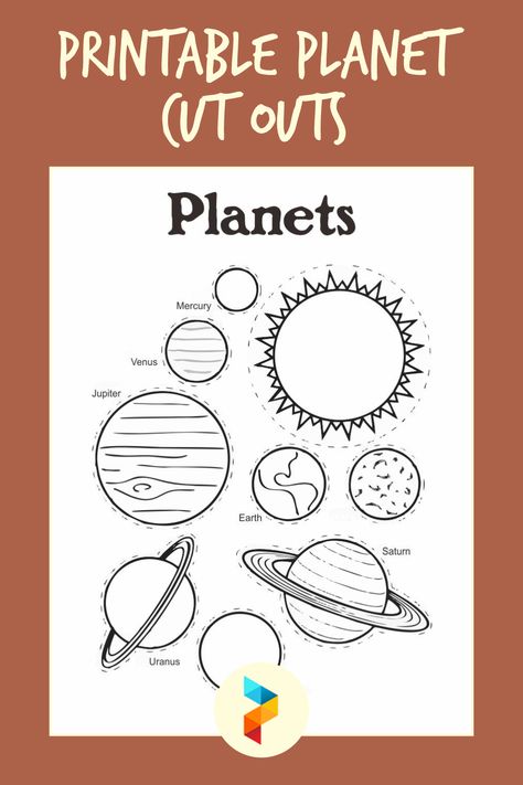 Planet Templates Free Printable, Planet Cutouts, Planet Template, Pictures Of Planets, Planets Preschool, Solar System Coloring Pages, Planets Activities, Solar System Projects For Kids, Solar System Activities