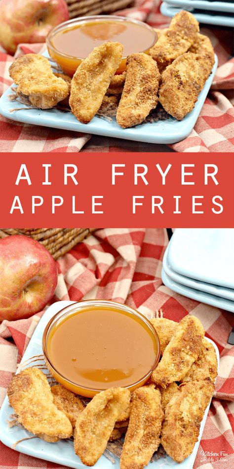 Air Fryer Apple Recipes, Air Fryer Apple Fries, Fries In The Air Fryer, Apple Fries, Slow Cooker Applesauce, Fall Apple Recipes, Apple Recipes Easy, Air Fryer Oven Recipes, Air Fry Recipes