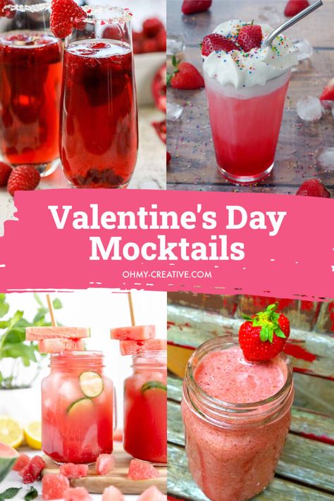 Valentine's Drinks, Vanilla Smoothie Recipes, Cranberry Mocktail, Wine Slush, Watermelon Juice Recipe, Pink Drink Recipes, Valentine Drinks, Wine Slushie, Watermelon Drink