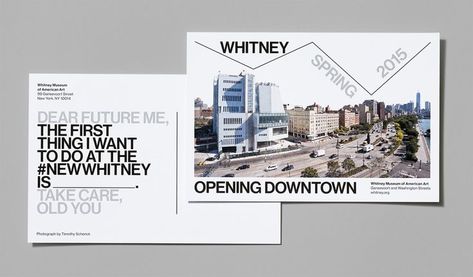 New Building, Washington Street, Whitney Museum, Design Department, Dear Future, Postcard Design, Old Postcards, Design Museum, Art Exhibition