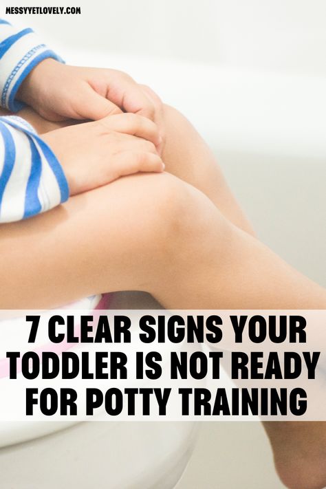 Are you a toddler parent wondering about when to start potty training? Potty training is an important milestone that requires time and patience. So if you start potty training too soon, it can backfire on your efforts and take longer time than needed. Here are 7 signs that your toddler is not ready for potty training and learn about the right time to start potty training. Potty Training Station, Montessori Potty Training, When To Start Potty Training, Toddler Behavior Management, Potty Training Regression, Potty Training Girls, Toddler Parenting, Starting Potty Training, Toddler Behavior