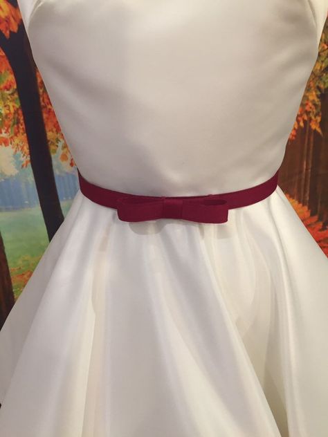 Ribbon Belt Dress, After Five Dresses, Slim Wedding Dresses, Belt Wedding Dress, Slimmer Belt, Wedding Dress Belt, Red Wedding Dresses, Bow Belt, Red Belt