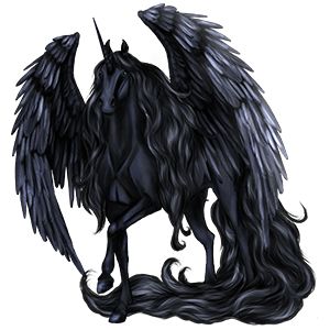 Black Mystical Art, Black Pegasus Aesthetic, Horse Wings, Black Pegasus Art, Dark Pegasus, Unicorn With Wings, Winged Unicorn, Pegasus Art, Pegasus Unicorn Fantasy Art