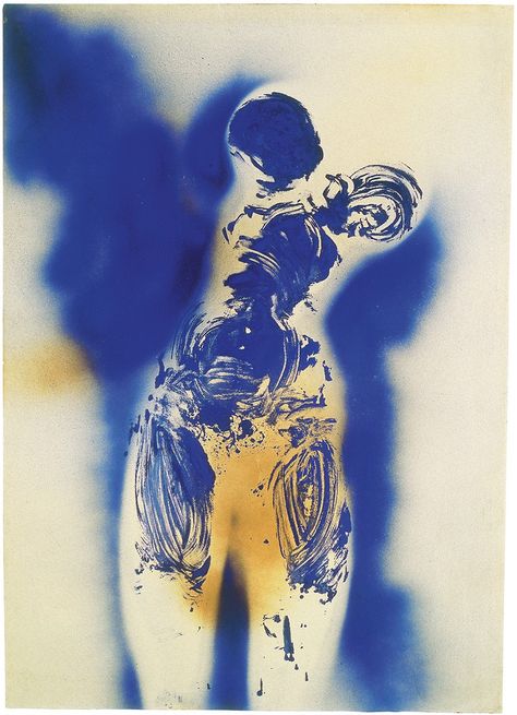 Yves Klein, Art Et Illustration, Land Art, Pics Art, Art Exhibition, Aesthetic Art, Art Inspo, Body Art, Art Reference