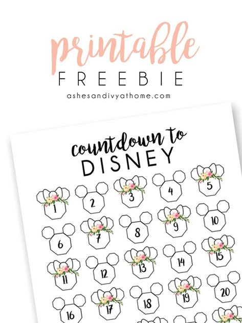 Disney Countdown Printable, Disney Countdown Ideas, Countdown To Disney, Weekend Trip Packing List, Countdown Ideas, Disney Calendar, Dinosaur Activities Preschool, Easy Kid Activities, Disney Planner