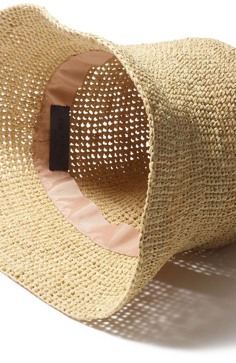 Head out to your next vacation in this handwoven bucket hat that can packed into suitcases without being crushed. Raffia straw Spot clean Imported Raffia Bucket Hat, Straw Bucket Hat, Raffia Hat, Suitcases, Rag & Bone, Hats For Women, Bucket Hat, Bones, Jade