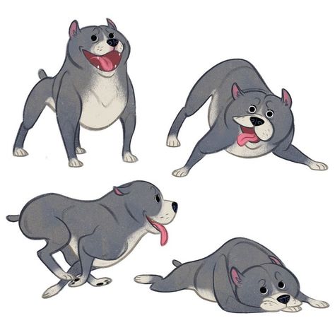 Dog Design Art, Cartoon Dogs, Character Design Cartoon, Character Design Challenge, 강아지 그림, Different Poses, Dog Illustration, Animal Sketches, Dog Drawing