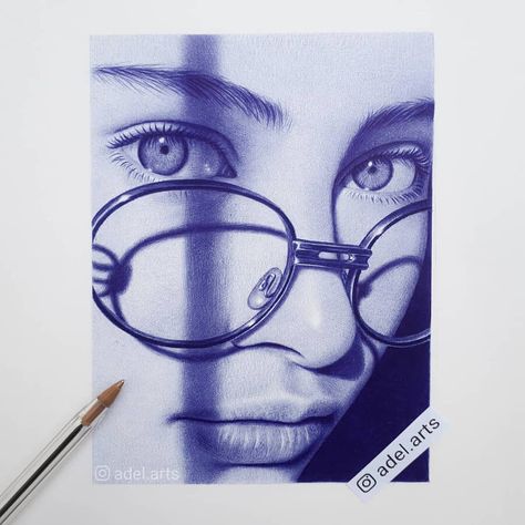 Light and transparency. Accuracy of a Ballpoint Pen Drawing. Click the image, for more art from Adel. Ballpoint Drawing, Ballpen Drawing, قلم حبر جاف, Biro Art, Ballpoint Pen Art, Pen Art Work, Ink Pen Art, Ballpoint Pen Drawing, Pen Art Drawings