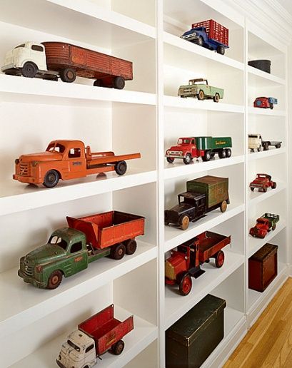 Diecast Display, Cars Bedroom, Play Bedroom, Custom Shelf, Littlest Pet Shops, Tonka Trucks, Model Cars Collection, Cars Room, Miniature Display