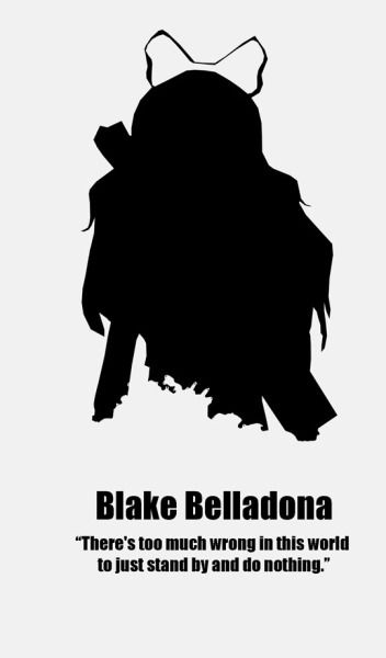 Minimalist Gravity Falls Poster Cinder Rwby, Blake Belladona, Rwby Chibi, Rwby Weiss, Island Quotes, Rwby Blake, Red Like Roses, Blake Belladonna, Band Quotes