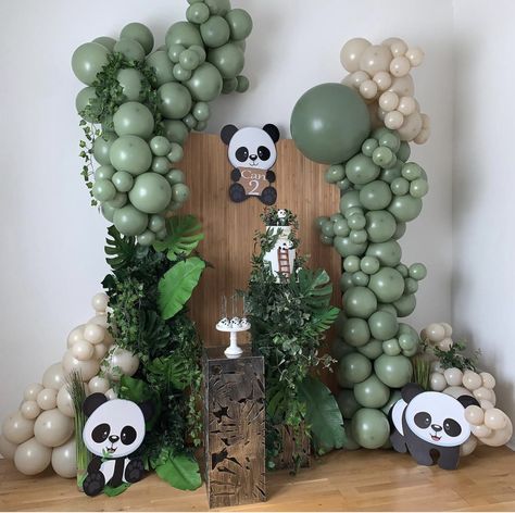 Panda Birthday Decor, Panda Balloon Decoration, Panda Birthday Theme Decoration, Panda Theme Baby Shower Ideas, Panda Baby Shower Ideas, Panda Party Ideas, Panda Themed Birthday Party, Panda Baby Shower Theme, Panda Party Decorations