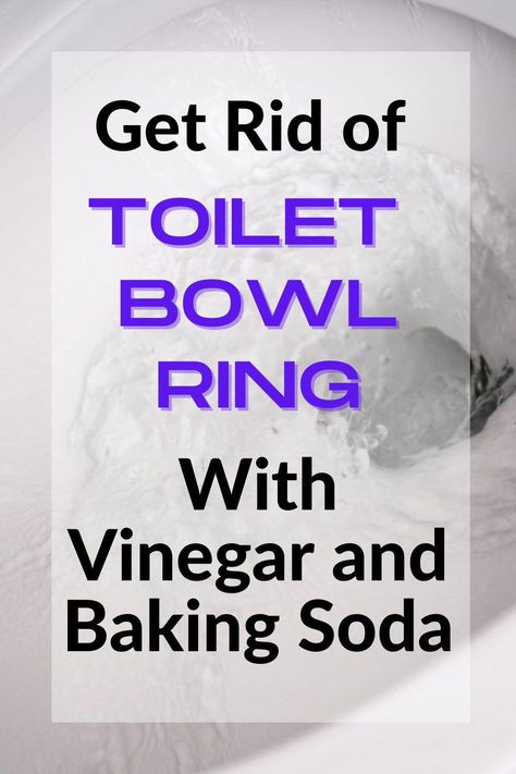 It is possible to get rid of toilet bowl ring using vinegar and baking soda. This solution is effective and an alternative to harsh chemicals. Clean Toilet Bowl Ring, Cleaning Toilet Ring, Toilet Bowl Cleaner Diy, Cleaning Toilet Stains, Clean Toilet Bowl Stains, Cleaning Toilets, Toilet Bowl Ring, Baking Soda Cleaner, Toilet Bowl Stains