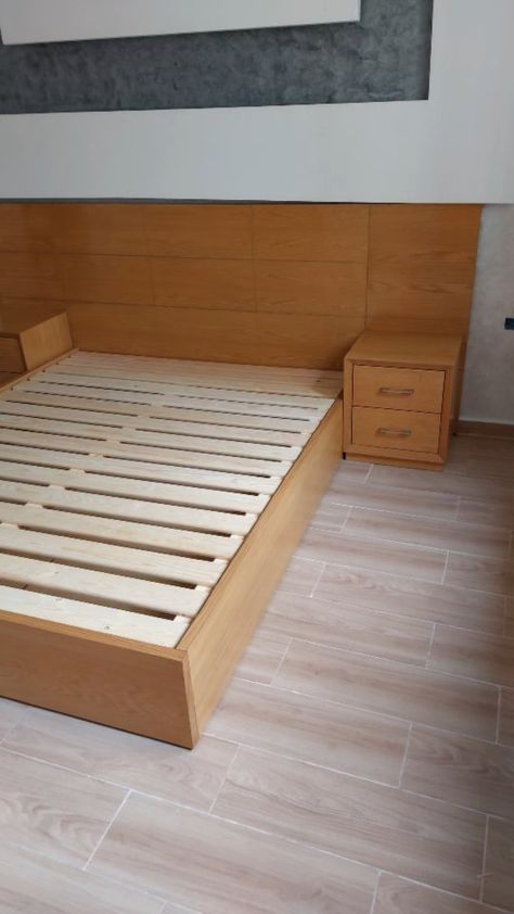 Modern Wooden Bed Design, Latest Wooden Bed Designs, Brass Furniture Legs, Modern Wooden Bed, Wooden Bed With Storage, Diy Wood Plans, Double Bed Designs, Simple Closet, Wardrobe Door Designs