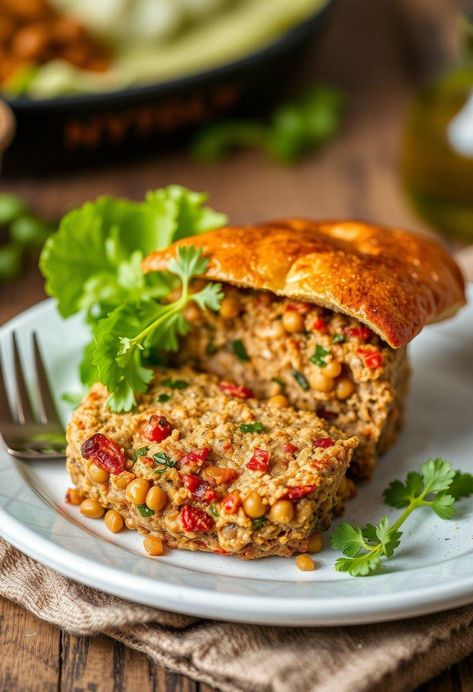 Vegetarian Meatloaf Recipes, Vegan Meatloaf Recipes, Vegan Meatloaf Recipe, Lentil Meatloaf, Veggie Dip Recipe, Veggie Loaf, Vegetarian Meatloaf, Ube Recipes, Vegan Meatloaf