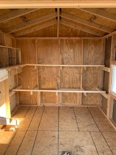 8x8 Chicken Coop and Run - Construct101 8x8 Chicken Coop Plans, Lean To Chicken Coop, 8x8 Chicken Coop, 8x8 Shed, Chicken Coop And Run, Outdoor Bench Plans, Coop And Run, Insulated Dog House, Walk In Chicken Coop