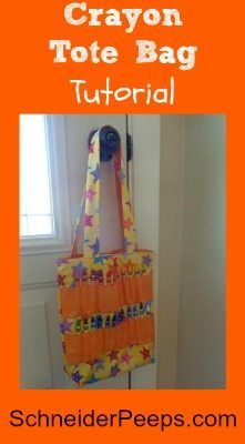 Crayon Bag, Make A Bag, Crayon Roll, Crayon Holder, Tote Bag Tutorial, Diy Bags Purses, Bag Tutorial, Bags Tutorial, Tote Bag Pattern