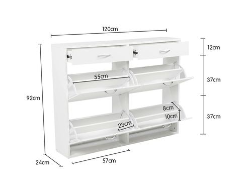 Classic Shoe Cabinet, Shoe Storage Cupboard, Silver Handles, White Drawers, Cabinet Organizer, Fantastic Furniture, Shoe Storage Cabinet, Organizer Storage, Furniture Details