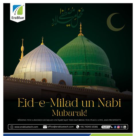 🌙 Eid-e-Milad-un-Nabi Mubarak! 🌙 On this blessed occasion of Eid-e-Milad-un-Nabi, may the teachings of Prophet Muhammad (PBUH) illuminate your path with peace, love, and prosperity. Let us come together in unity, spreading compassion and kindness in every corner of the world. ✨ Wishing you a peaceful and blessed day from all of us at @erabluetech . #EidMiladUnNabi #prophetmuhammad #islamicfestival #adblue #adbluemakingmachine #dieselexhaustfluid Islamic Months Name, Eid E Milad, Eid Milad Un Nabi, Pakistan Independence Day, Ashok Leyland, Milad Un Nabi, Eid Milad, Academic Writing Services, Jim Corbett