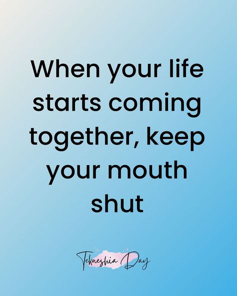 Keeping quiet about positive developments in your life can be a wise strategy, especially during delicate or uncertain times. By keeping things to yourself, you can protect your plans and goals from unnecessary scrutiny or interference. It also allows you to maintain focus and momentum without external distractions. Sometimes, the best way to ensure continued success is to quietly work towards your goals until you’re ready to share your achievements with the world. Keep Quiet About Your Goals, Keeping Quiet, Financial Consultant, Keep Quiet, Affirmations, Good Things, How To Plan, Canning, Quick Saves