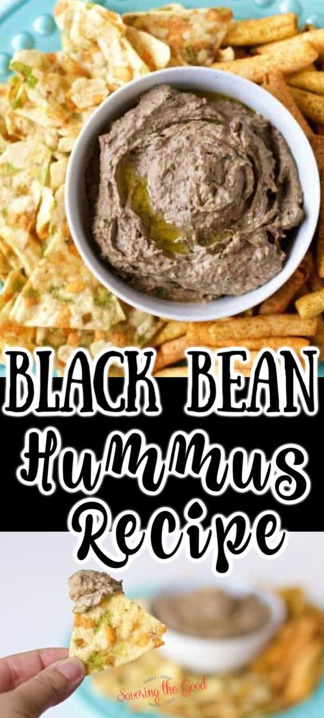 Black Bean Hummus Recipe, Bean Hummus Recipe, Recipe Hummus, Roasted Garlic Recipe, Black Bean Hummus, Bean Hummus, Hummus Recipe Homemade, Garlic Recipe, Black Bean Recipes