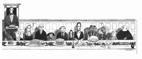 Meet the Addams family: Iconic family illustrations part of Saginaw museum show - Midland Daily News Addams Family Cartoon, Addams Family Musical, Charles Addams, Happy 100th Birthday, Gomez And Morticia, Rudolph Valentino, Carolyn Jones, Edward Gorey, Aleister Crowley