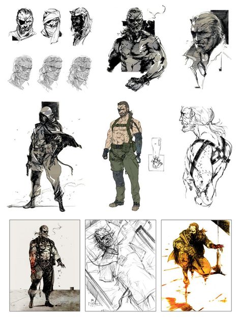 Snake Concepts from Metal Gear Solid V #art #artwork #gaming #videogames #gamer #gameart #conceptart #illustration #metalgearsolid #metalgearsolid5 #mgs5 Venom Snake, Metal Gear Solid V, Metal Gear Series, Kojima Productions, V Art, Metal Gear Rising, Gear Art, Starship Design, Concept Art Character