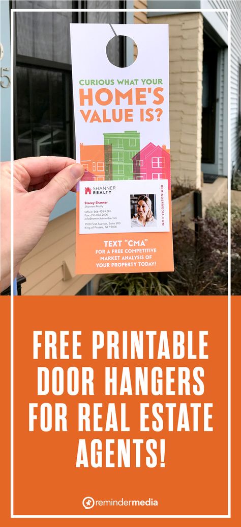 Real Estate Agent Office Organization, Real Estate Door Hangers Ideas Marketing, Real Estate Swag Bag Ideas, Real Estate Farming Ideas Marketing, Cute Real Estate Marketing Ideas, Realtor Prospecting Ideas, Real Estate Door Hanger, Realtor Door Knocking Ideas, Door Hangers Real Estate Marketing