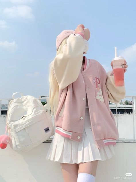 Core Clothes, Oversize Outfit, Ulzzang Korea, Oversized Outfit, Bear Outfits, Really Cute Outfits, Kawaii Clothes, Character Outfits, Kawaii Fashion