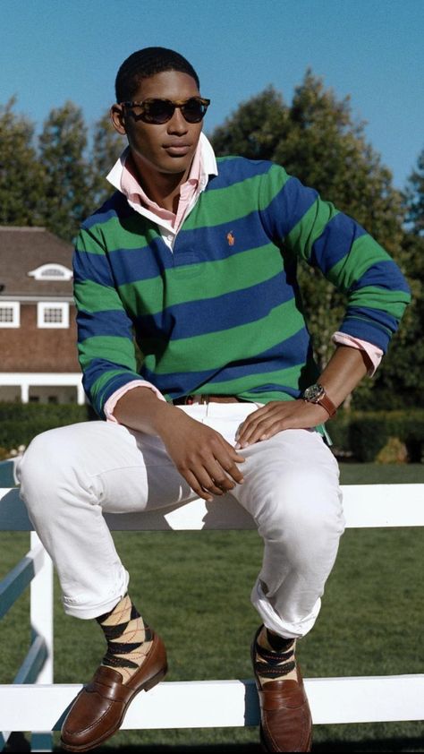 Ralph Lauren Style Men, Rugby Shirt Outfit, Ralph Lauren Men Outfits, Mens Preppy Outfits, Polo Ralph Lauren Outfits, Mens Rugby Shirts, Preppy Man, Ralph Lauren Rugby Shirt, Preppy Boys