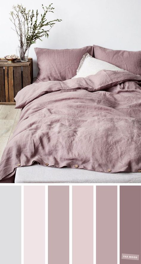 Shades of Mauve Colour Ideas For Bedroom, Mauve color palettte - Beautiful color ideas for bedroom. Very calm and ...Looking for new color for your bedroom? Bedroom Mauve, Mauve Bedroom, Mauve Colour, Shades Of Mauve, Pakse, Teenage Room Decor, Best Bedroom Colors, Bedroom Colour Palette, Room Color Schemes