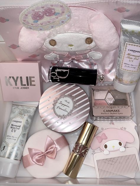 follow me for more 🎀 Mermaid Skin, Kawaii Makeup, Skin Gel, Pretty Pink Princess, Dior Addict, Pink Girly Things, Pink Makeup, Makeup Items, Pink Princess