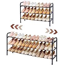 3 Tier Shoe Rack, Entryway Closet, Metal Shoe Rack, Shoe Rack Closet, Adjustable Shoes, Clutter Free Home, Shoe Shelf, Booth Display, Shelf Storage