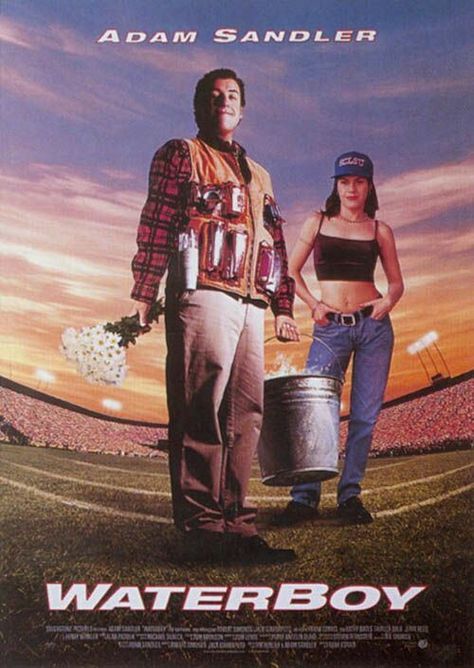 The Waterboy. Bobby and vicki Waterboy And Vicki Costume, Waterboy Movie, The Waterboy, Fairuza Balk, Adam Sandler Movies, 1990s Movies, Henry Winkler, Kathy Bates, Football Movies