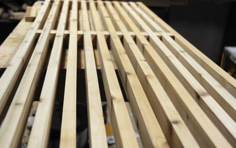 Diy Wood Bench Outdoor, Slatted Bench, Nelson Bench, Platform Bench, Slat Bench, Wood Bench Outdoor, Diy Wood Bench, Yard Inspiration, Woodworking Shop Plans