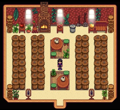 Shed Stardew Valley, Shed Layout, Stardew Ideas, Stardew Farm, Stardew Farms, Jar Decoration, Stardew Valley Layout, Stardew Valley Tips, Game Boards