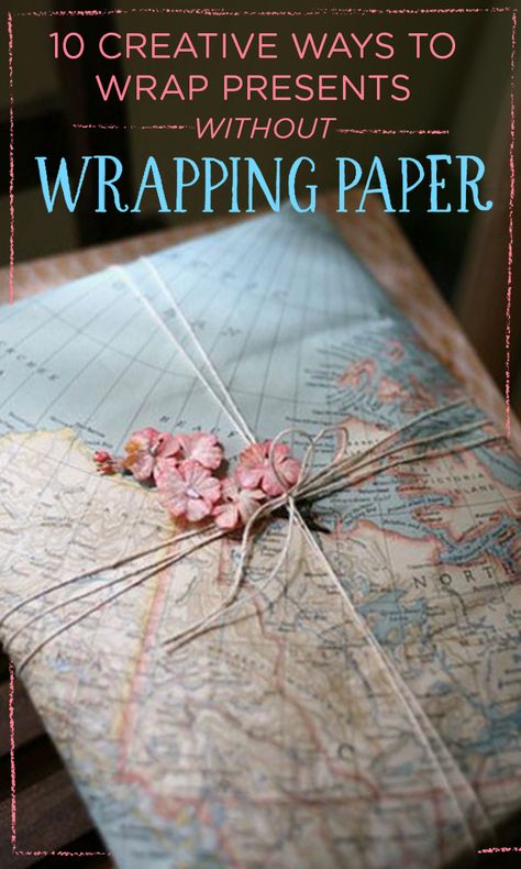 There's no need for paper when you have ingenious DIY gift wrap already lying around your house Ways To Wrap Presents, Creative Corporate Gifts, Wrap Presents, Creative Diy Gifts, Diy Wrap, Unique Gift Wrapping, Creative Gift Wrapping, Professional Gifts, Cadeau Diy