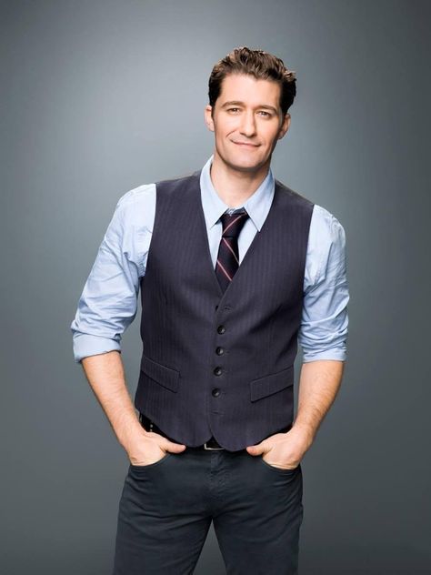 Matthew Morrison as Will Schuester in #Glee - Season 6 (The Final Season) #Set2 Will Schuester, Matthew Morrison, Rachel Berry, Glee Cast, Shahrukh Khan, Glee, Vest Dress, Serie Tv, Things To Wear