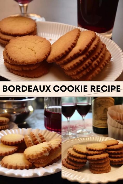 Bordeaux Cookie Recipe, Bordeaux Cookies, French Cookies, Carob Powder, Cookie Recipes Unique, Unique Cookies, Dessert Lover, Cookie Scoop, Gluten Free Flour