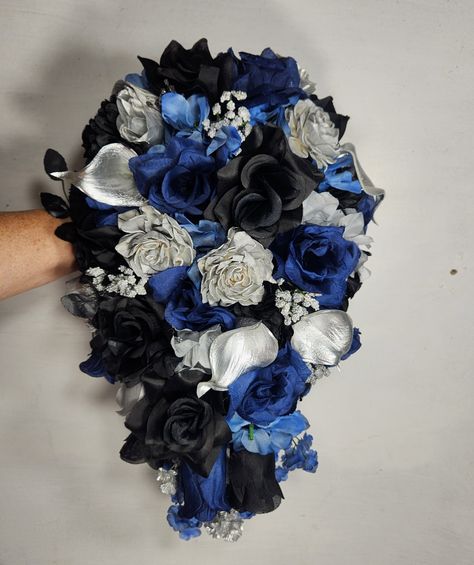 "Top Quality - USA Hand Made bridalweddingbouquets.com Customer Service 3863338829 Any Color Available Ask Us about Items we carry that might not be listed Toddler Boutonniere Groom Boutonniere Toss Bouquet Table Centerpieces Head Table Arrangements Cake Toppers Swags Flower Petals 10 Piece Cascading Bouquet Package Includes 1 10\" X 18\" Cascading Bridal Bouquet 2 8\" Bridesmaids Bouquets 2 Shoulder Corsage 1 Groom Boutonniere 4 Boutonniere" 8 Bridesmaids, Shoulder Corsage, Silver Wedding Theme, Bouquet Accessories, Free Printable Wedding Invitations, Toss Bouquet, Bridal Wedding Bouquet, Cascading Bouquet, Wedding Notes