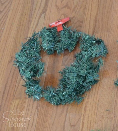 Upgrade Store Bought Wreath, Dollar Store Wreath, Dollar Tree Wreath, Evergreen Wreath, Artificial Garland, Dollar Store Christmas, Tree Wreath, Green Wreath, Big Money