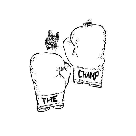 Final of The Champ - Muhammad Ali. Spread the word - I'm looking for illustration jobs! #illustration #art #drawing #editorial #MuhammadAli boxing #sports #butterfly #bee Boxing Gloves Tattoo, Boxing Tattoos, Sport Tattoos, Sports Drawings, Muhammed Ali, Calligraphy Drawing, Arte Peculiar, Boxing Girl, Tattoo Project