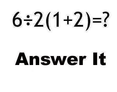 6/2(1+2) = X | can you solve?  Did you get 1 or 9?   It's 9, guys...order of operations in PEMDAS = (P)(E)(MD)(AS) where (MD) and (AS) are ordered left to right. Math Literature, I Hate Math, Math Answers, Math Problem, Math Test Prep, Pre Algebra, Order Of Operations, Smarty Pants, Simple Math