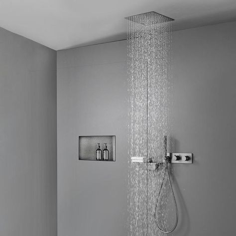 Rain Shower System, Making Water, Plating Techniques, Luxury Shower, Ceiling Installation, Rainfall Shower Head, Rainfall Shower, Rain Shower Head, Made To Measure Curtains