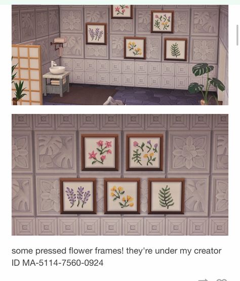 Wall Borders, Picture Frame Designs, Cute Frames, Picture Frame Art, Flower Frame, Pressed Flowers, Frame Design, Animal Crossing, Picture Frame