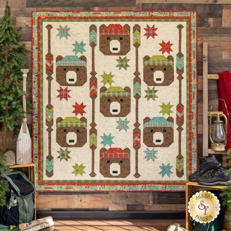 Baby Room Colors, Bear Quilts, Primitive Gatherings, Pdf Quilt Pattern, Coach House, Shabby Fabrics, Colorful Quilts, Quilts For Sale, How To Finish A Quilt